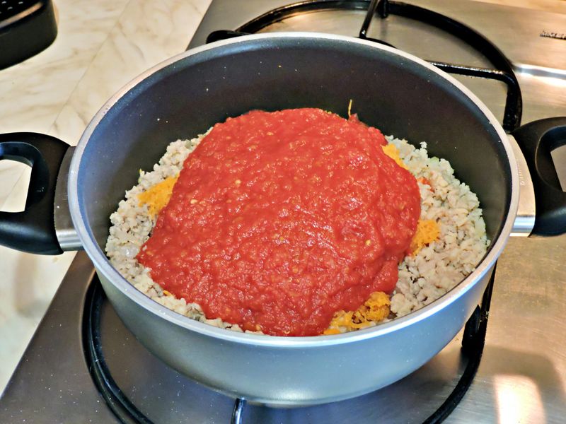 Vegetarian bolognese sauce recipe step 6