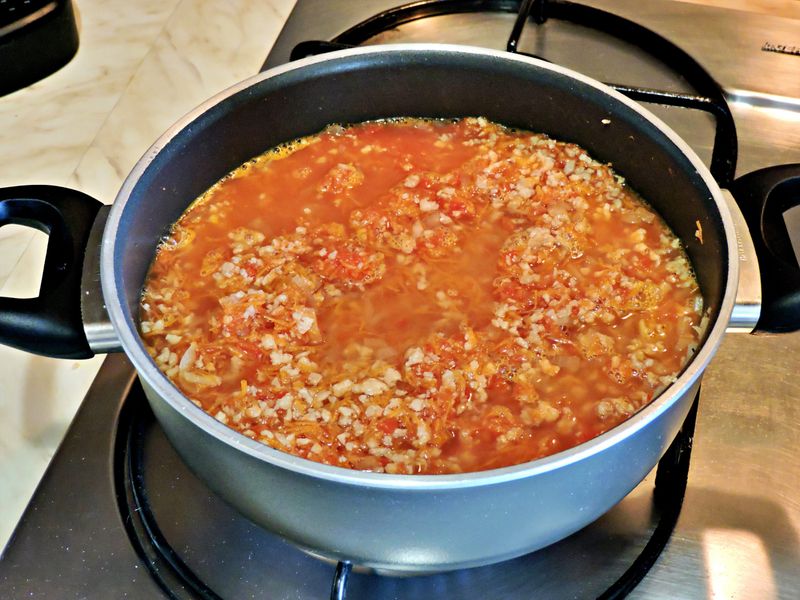 Vegetarian bolognese sauce recipe step 7
